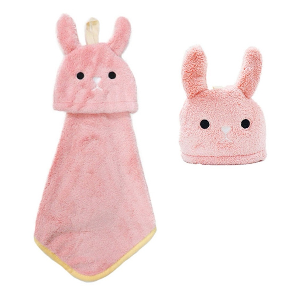 Pink Bunny Hooded Towel